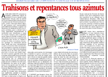 Trahisons et repentances tous azimuts