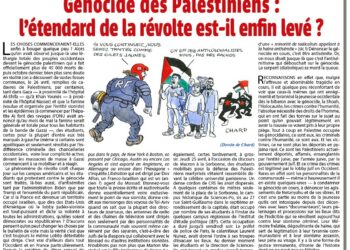 Génocide des Palestiniens : l’étendard de la révolte est-il enfin levé ?