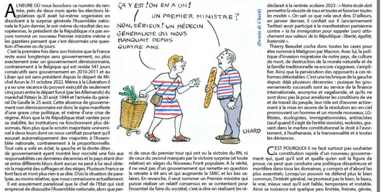 Il nous faut, nous dit-on, un nouveau gouvernement. Mais pour quoi faire ?