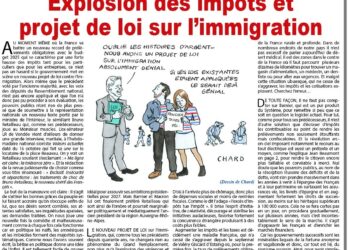 Explosion des impôts et projet de loi sur l’immigration
