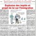 Explosion des impôts et projet de loi sur l’immigration