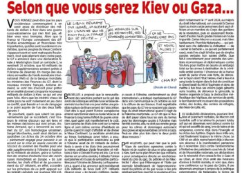 Rivarol : Selon que vous serez Kiev ou Gaza…