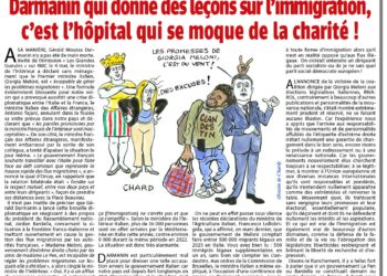 Darmanin qui donne des leçons sur l’immigration, c’est l’hôpital qui se moque de la charité !
