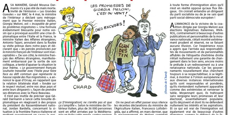Darmanin qui donne des leçons sur l’immigration, c’est l’hôpital qui se moque de la charité !