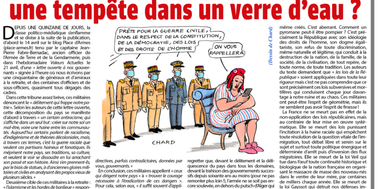 Tribune des militaires : une tempête dans un verre d’eau ?