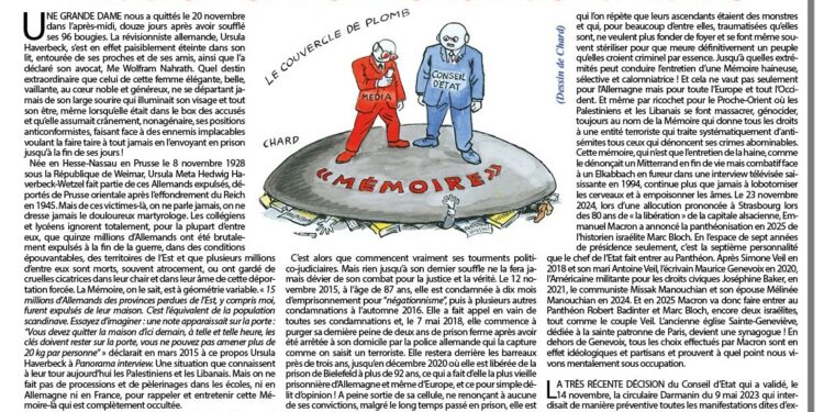 Rivarol : La grande Ursula, Marc Bloch, Macron et l’entretien de la haine