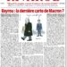 Rivarol : Bayrou : la dernière carte de Macron ?