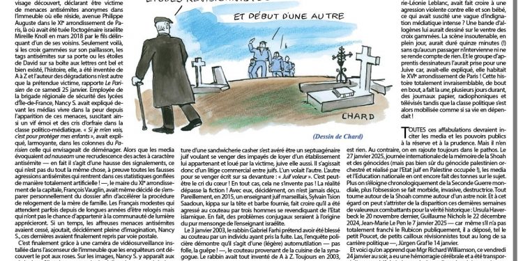 Rivarol : Mémoire et fausses agressions antisémites