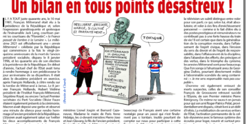 Le quarantième anniversaire de l’élection de Mitterrand à l’Elysée : Un bilan en tous points désastreux !
