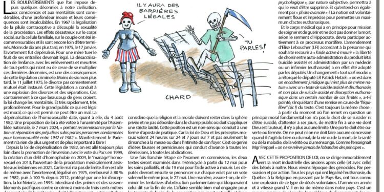 Rivarol : Proposition de loi sur l’euthanasie et le suicide assisté : vers la mort industrielle ?