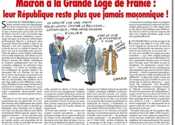 Rivarol : Macron à la Grande Loge de France : leur République reste plus que jamais maçonnique !