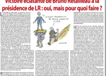 Rivarol : Victoire éclatante de Bruno Retailleau à la présidence de LR : oui, mais pour quoi faire ?