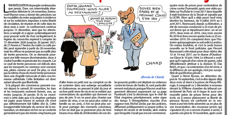 Infantilisation et répression à tous les étages