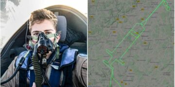 Covid-19 : un pilote allemand dessine une seringue géante dans le ciel germanique