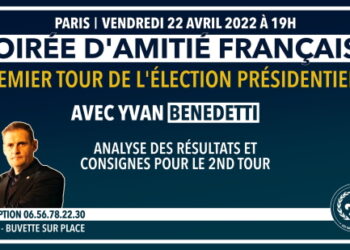 Soirée d’Amitié Française – 1er tour des présidentielles – Paris – 22 avril 2022